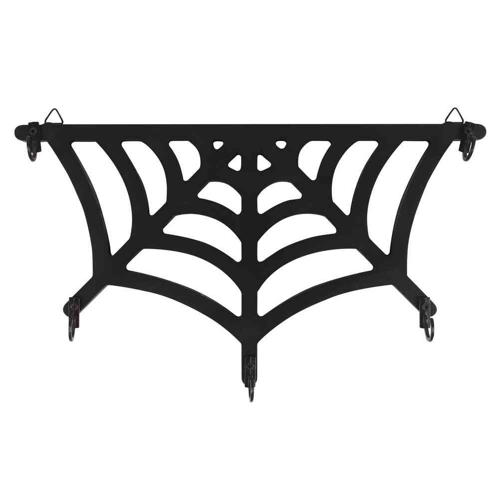 Something Different - Spiderweb Shaped Key Hook Wandhaken - Schwarz